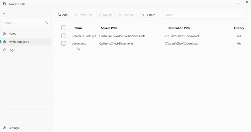 Create job demo